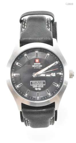 KINROSS SWISS MILITARY CHRONO STAINLESS STEEL WRIST WATCH