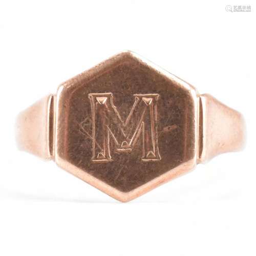 VICTORIAN HALLMARKED 9CT GOLD SIGNET RING