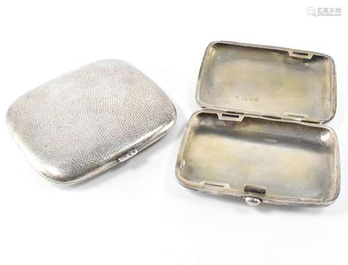 HALLMARKED SILVER CIGARETTE CASES