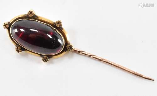 VICTORIAN GOLD & GARNET STICK PIN