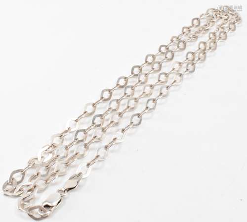 HALLMARKED 925 SILVER MILOR ITALIAN FANCY LINK CHAIN NECKLAC...