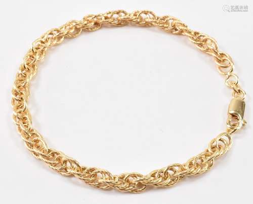 GOLD CHAIN BRACELET WITH LOBSTER CLASP