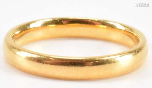 HALLMARKED 22CT GOLD BAND RING