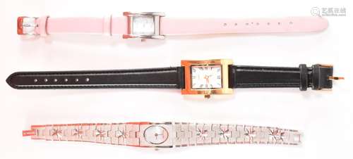 COLLECTION THREE LADIES QUARTZ WRIST WATCHES