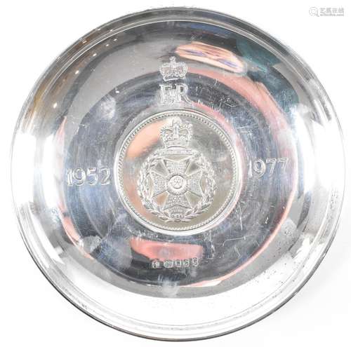 SILVER HALLMARKED JUBILEE COMMEMORATIVE PIN DISH