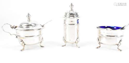 ADIE BROTHERS SILVER HALLMARKED CRUET SET