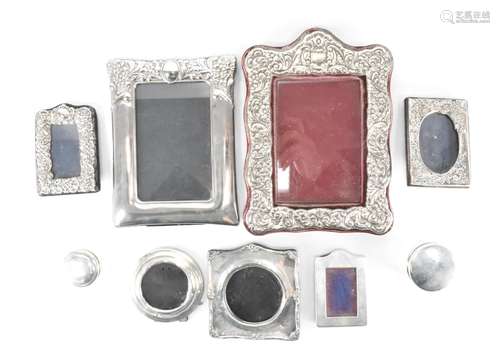 19TH CENTURY & LATER HALLMARKED SILVER PHOTO FRAMES