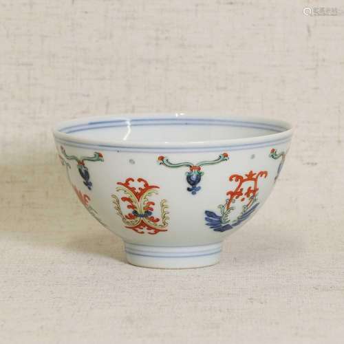 A Chinese doucai bowl,