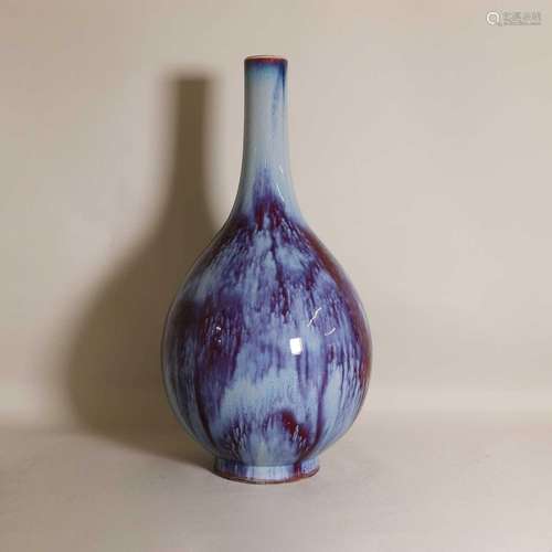 A Chinese flambé-glazed bottle vase,