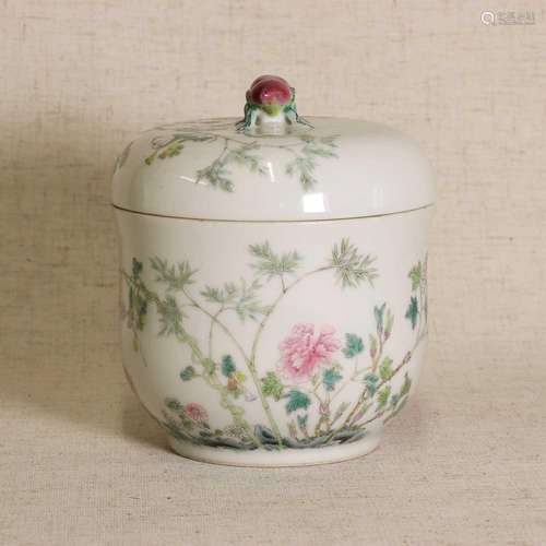 A Chinese famille rose bowl and cover,