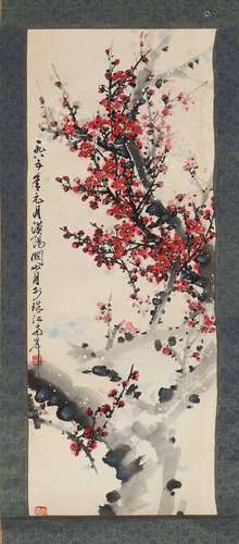 A Chinese hanging scroll,