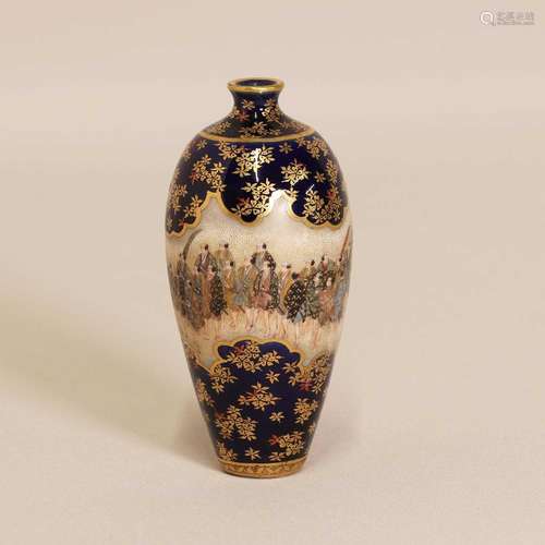 A Japanese Satsuma ware vase,