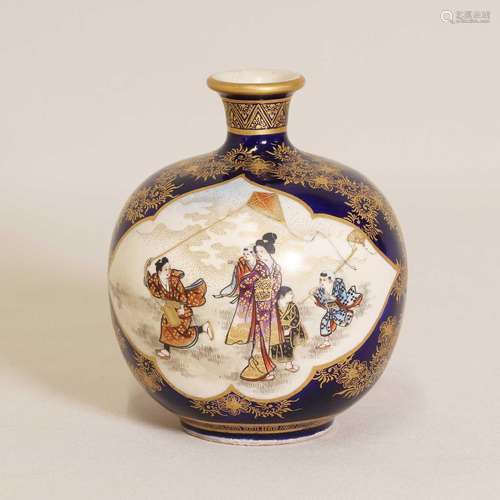 A Japanese Satsuma ware vase,