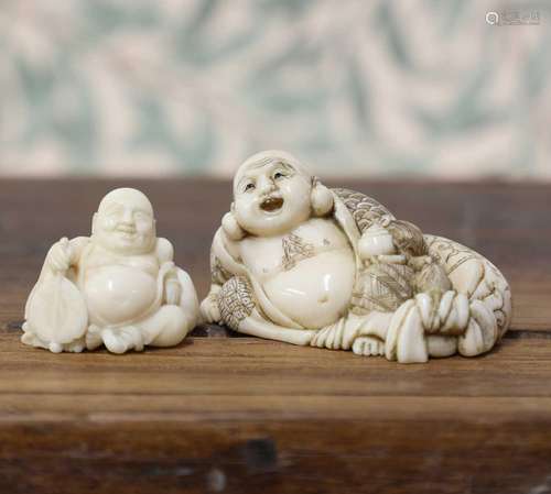 An ivory netsuke,