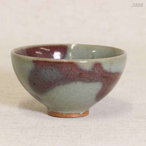 A Chinese jun ware tea bowl,