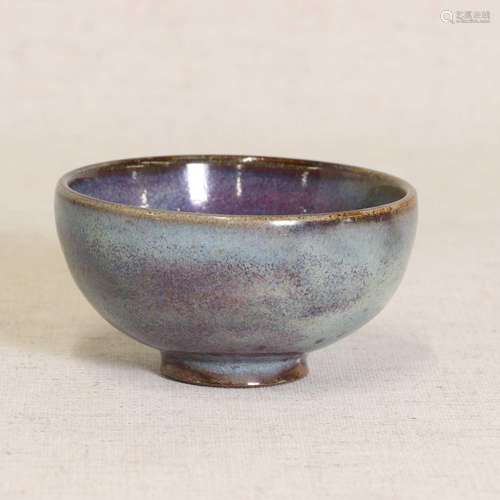 A Chinese jun ware tea bowl,