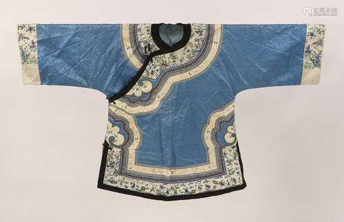 A Chinese embroidered robe,