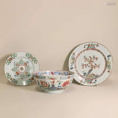 A collection of three Chinese export wares,