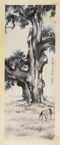 A Chinese hanging scroll,