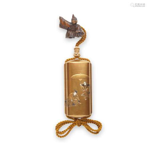 A GOLD-LACQUER FIVE-CASE INRO By Kakosai, Edo period (1615-1...