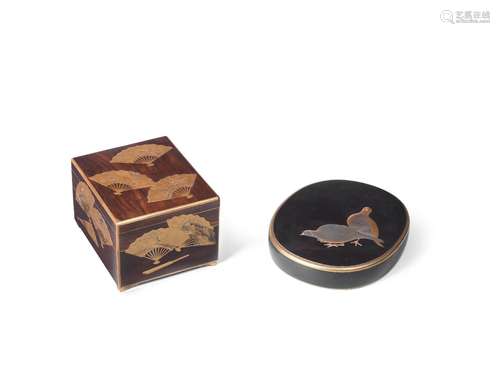 TWO LACQUER BOXES AND COVERS Edo period (1615-1868), early/m...