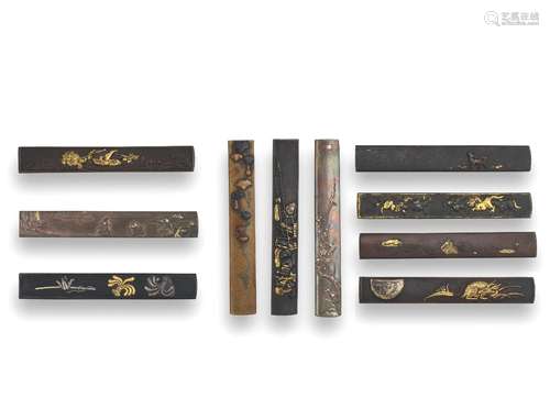 TEN KOZUKA (KNIFE HANDLES) Edo period (1615-1868), 17th to 1...