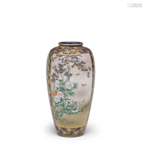 A SATSUMA OVOID VASE By Ryuzan, Meiji era (1868-1912), late ...