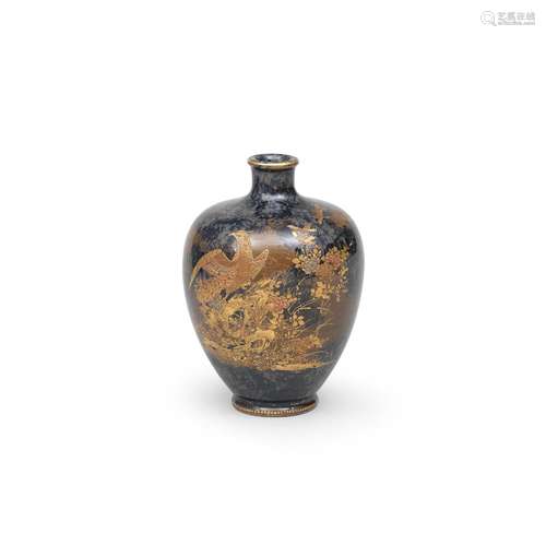 AN UNUSUAL SATSUMA VASE By Kinkozan, Meiji era (1868-1912), ...