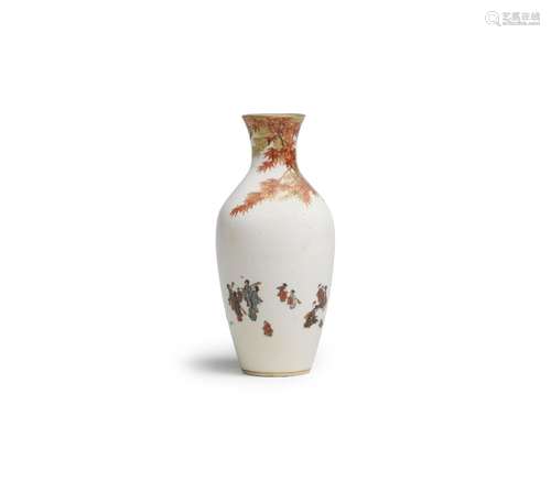 YABU MEIZAN (1853-1934) OF OSAKA A Satsuma Ovoid Vase Meiji ...