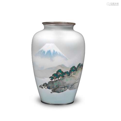 ANDO JUBEI COMPANY A Cloisonné-Enamel Ovoid Vase Meiji era (...