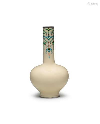 ANDO JUBEI COMPANY A Cloisonné-Enamel Moriage Vase Meiji (18...