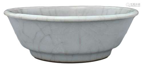 A CHINESE GUAN-TYPE GLAZED BOWL