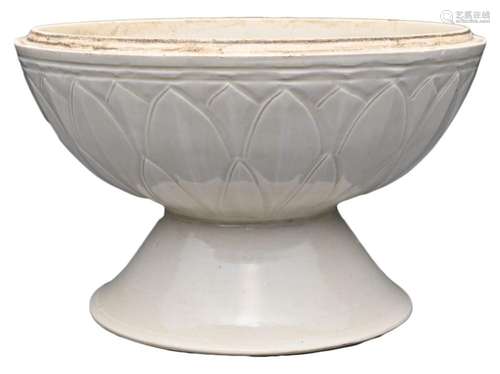 A CHINESE DING-TYPE LOTUS BOWL