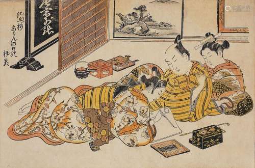 OKUMURA MASANOBU (1686-1764) Edo period (1615-1868), circa 1...