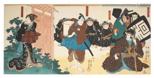 UTAGAWA KUNIYOSHI (1797-1861)  Edo period (1615-1868), circa...