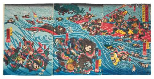 UTAGAWA KUNIYOSHI (1797-1861)  Edo period (1615-1868), dated...