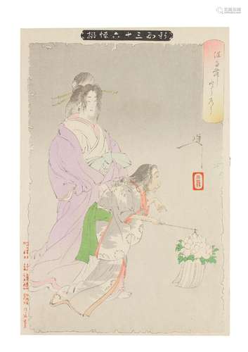 TSUKIOKA YOSHITOSHI (1839-1892) Meiji era (1868-1912), dated...