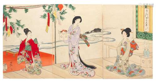 YOSHU CHIKANOBU (1838-1912)  Meiji era (1868-1912), 1894-189...