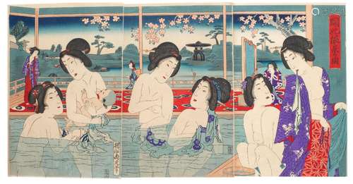 UTAGAWA YOSHIIKU (1883-1904) AND YOSHU CHIKANOBU (1838-1912)...