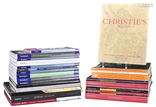 LARGE COLLECTION OF AUCTION CATALOGUES AND REFERENCE BOOKS, ...