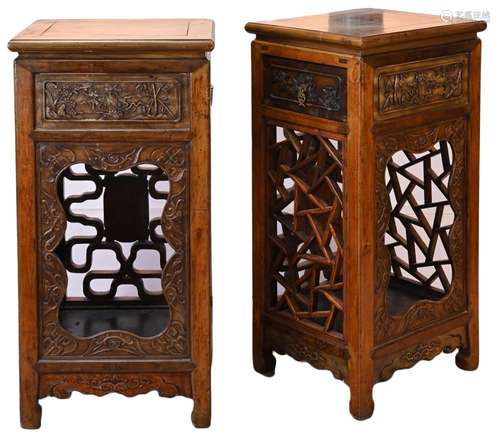 PAIR OF CHINESE JARDINÈRE STANDS, 19/20TH CENTURY