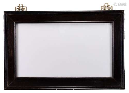 A CHINESE HARDWOOD PICTURE FRAME