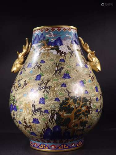 An Enamel Cloisonne Vase