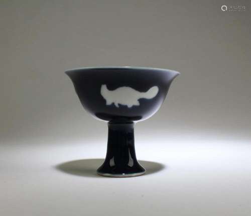 A Porcelain Stem Cup