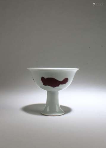 A Porcelain Stem Cup