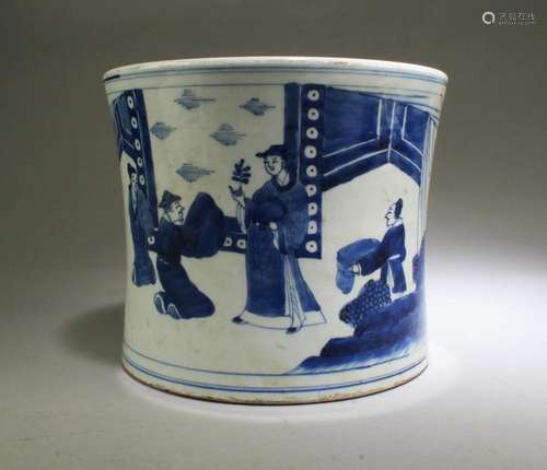 A Porcelain Brushpot