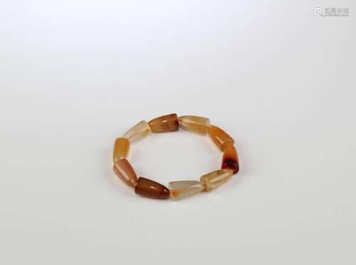 An Amber Beaded Bracelet