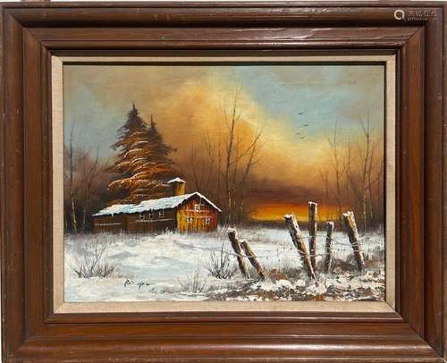 A Framed Oil painting