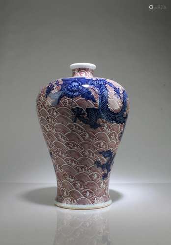 A Porcelain Meiping Vase