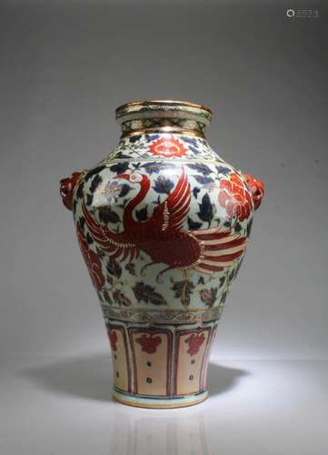 A Porcelain Meiping Vase